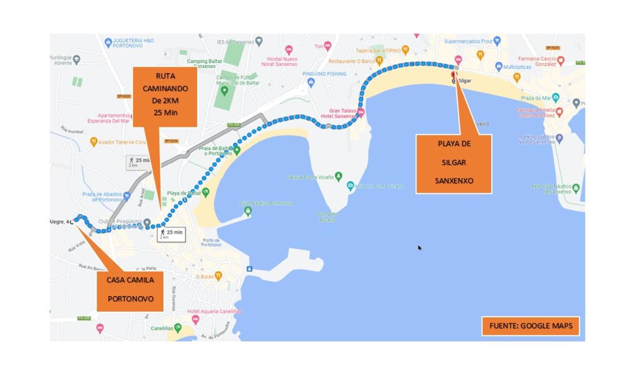Alojamiento En Portonovo Playa Sanxenxo Dış mekan fotoğraf